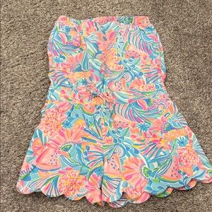 Lilly Pulitzer Floral Print Shorts - Pink, Blue, Orange